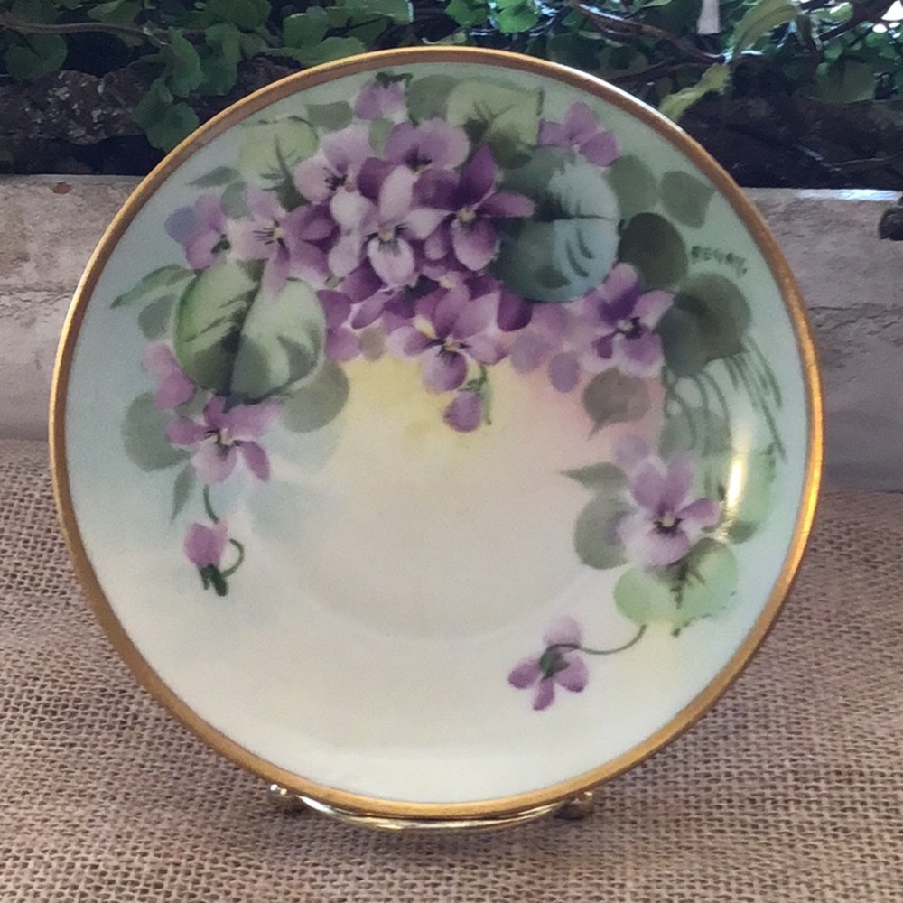 Bavarian Hand Painted Saucer